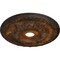 Ekena Millwork Granada Ceiling Medallion (Fits Canopies up to 7 1/8"), 23 3/8"OD x 3 5/8"ID x 2 1/2"P, Rust CM23GARUS - alternate 4
